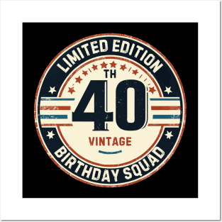 Limited Edition 40th Birthday Vintage Posters and Art